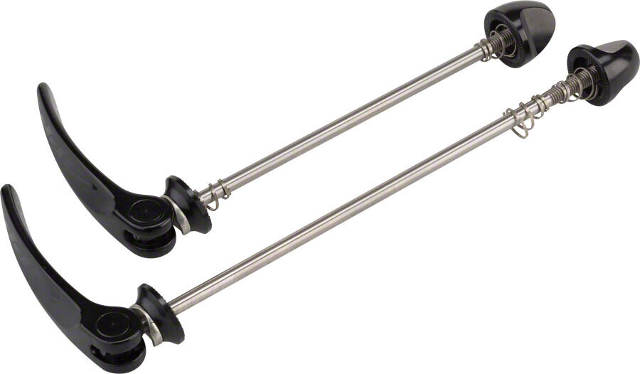 Zipp Tangente Quick Release Skewer Set - 100mm/130mm, Titanium, Black With Black