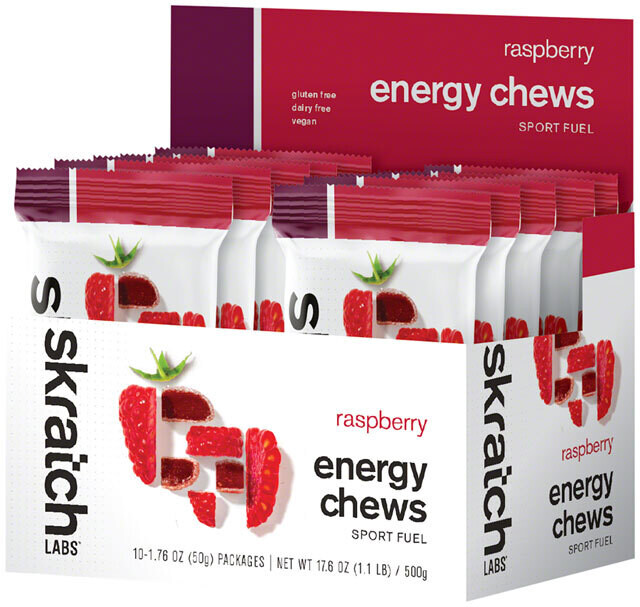 Skratch Labs Sport Energy Chews: Raspberry 1.76oz