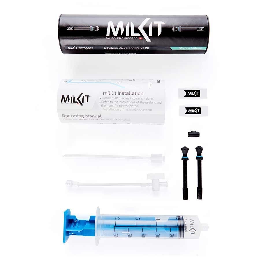 Milkit , Compact Kit, Presta, 35mm, Includes 2 valves
