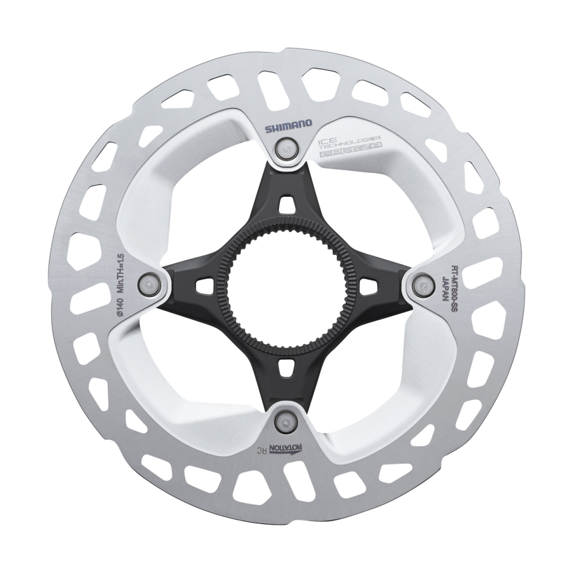 SHIMANO ROTOR FOR DISC BRAKE, RT-MT800, SS 140MM, W/LOCK RING (EXTERNAL SPLINE TYPE)