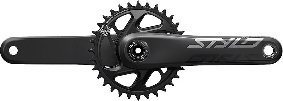 TruVativ STYLO Carbon Eagle Crankset - 175mm, 12-Speed, 34t, Direct Mount, DUB Spindle Interface, Black