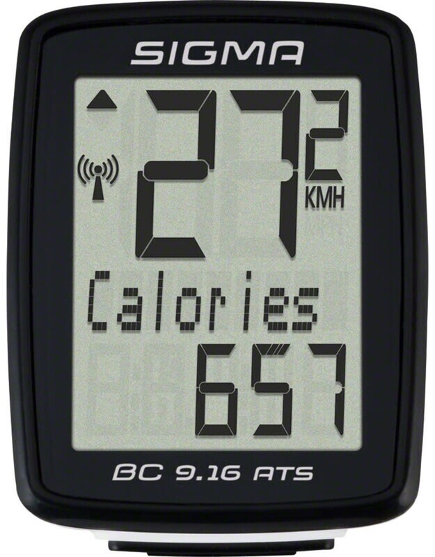 Sigma BC 9.16 ATS Bike Computer - Wireless, Black