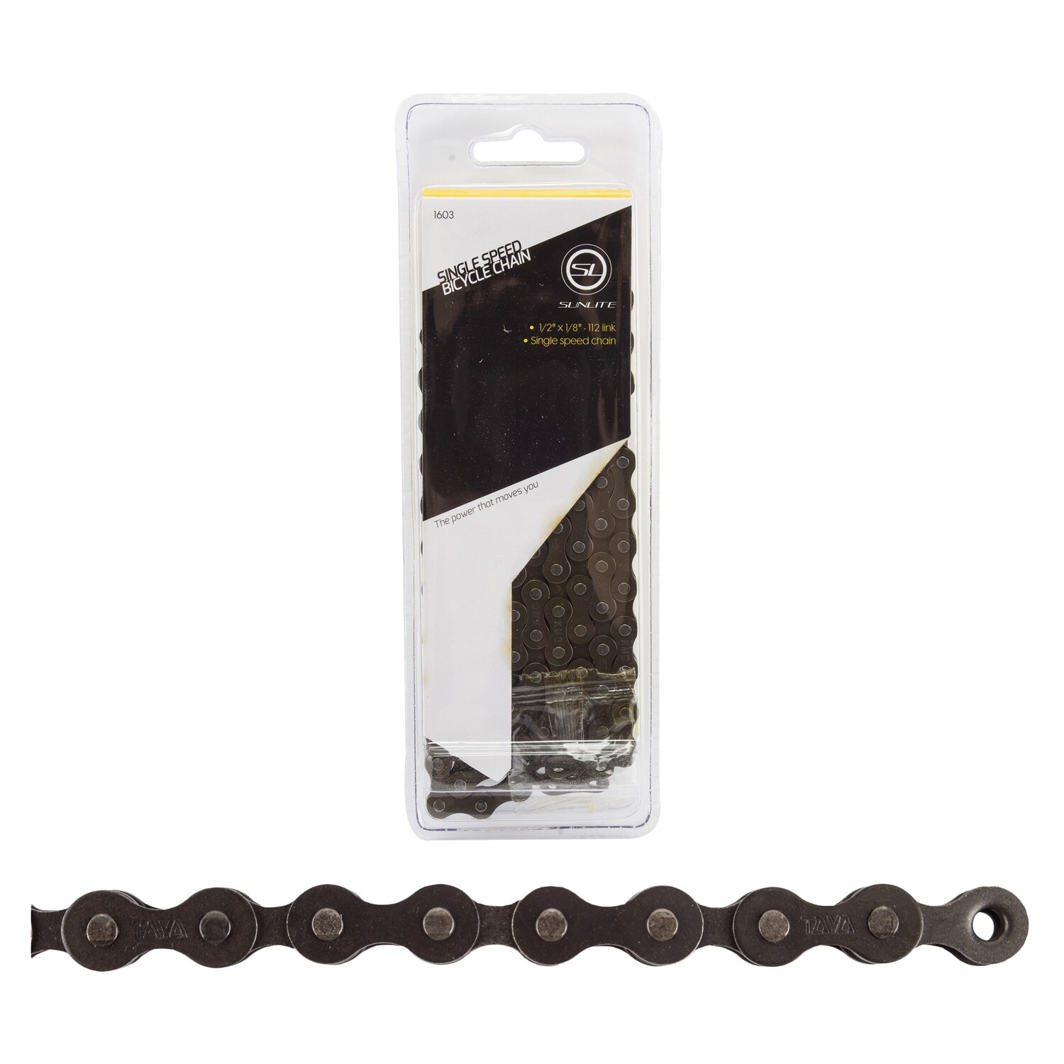Sunlite Chain 1/2X1/8 112L Single Speed Black