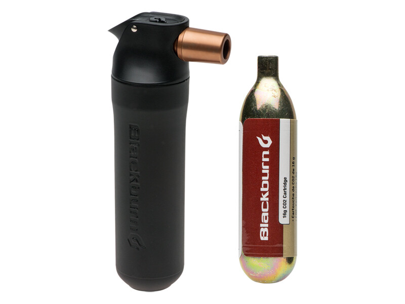 Blackburn Outpost CO2 Inflator Presta and Schrader , accepts 16g co2 threaded & non threaded