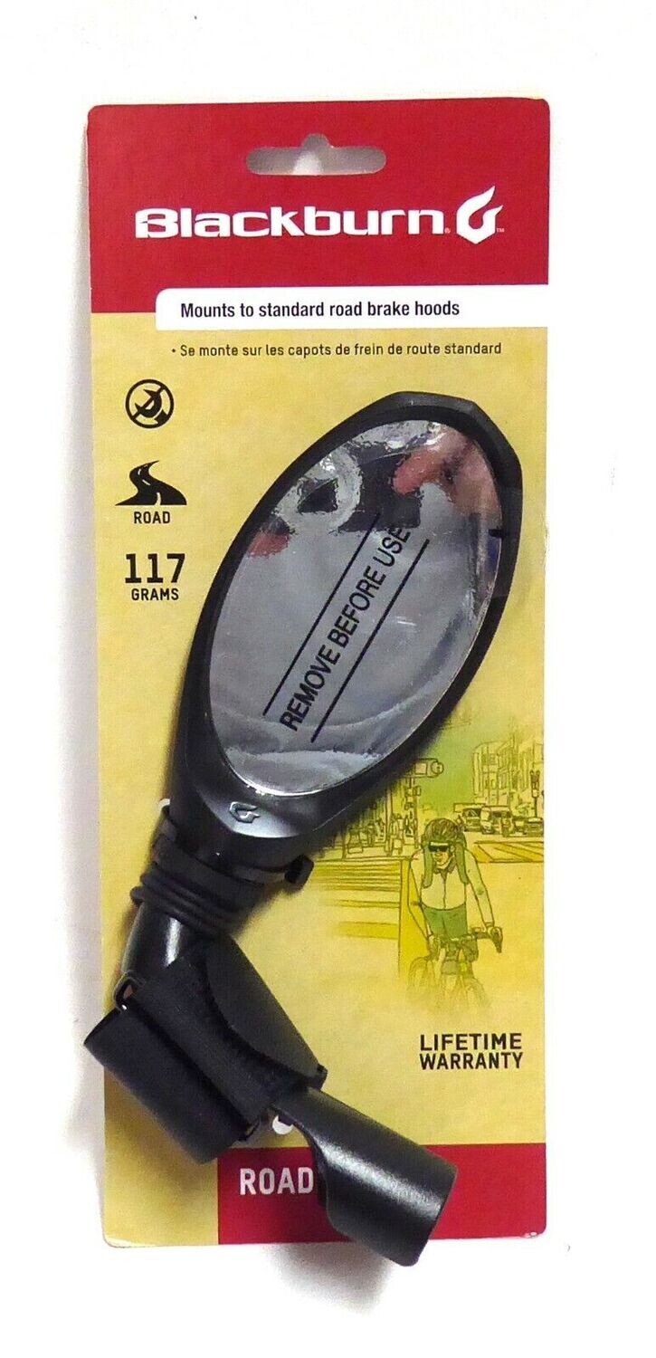 Blackburn Road Mirror - Rear View Cycle Bike Mirror Mounts to Road Brake Hoods