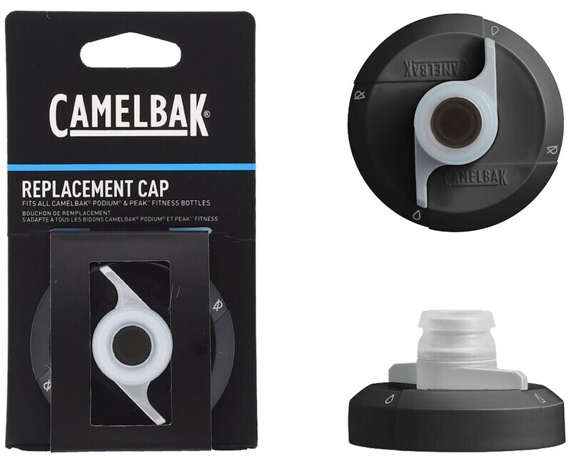 Camelbak Podium and Peak Fitness Water Bottle Replacement Cap, Black