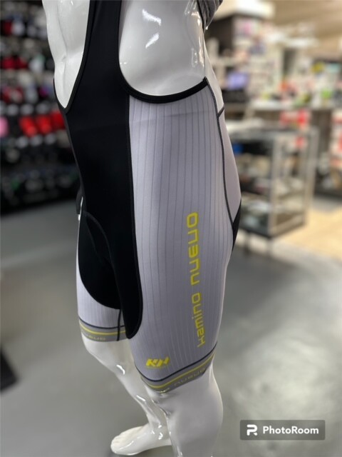 Kamino Nuevo N77 Pro Bib Short Grey/Yellow S