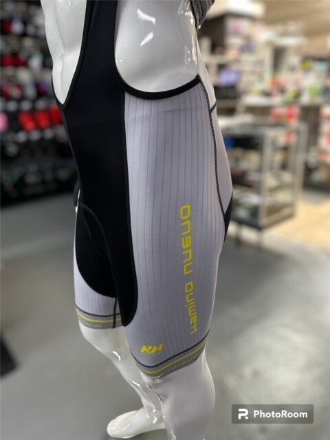 Kamino Nuevo N77 Pro Bib Short Grey/Yellow 2XL