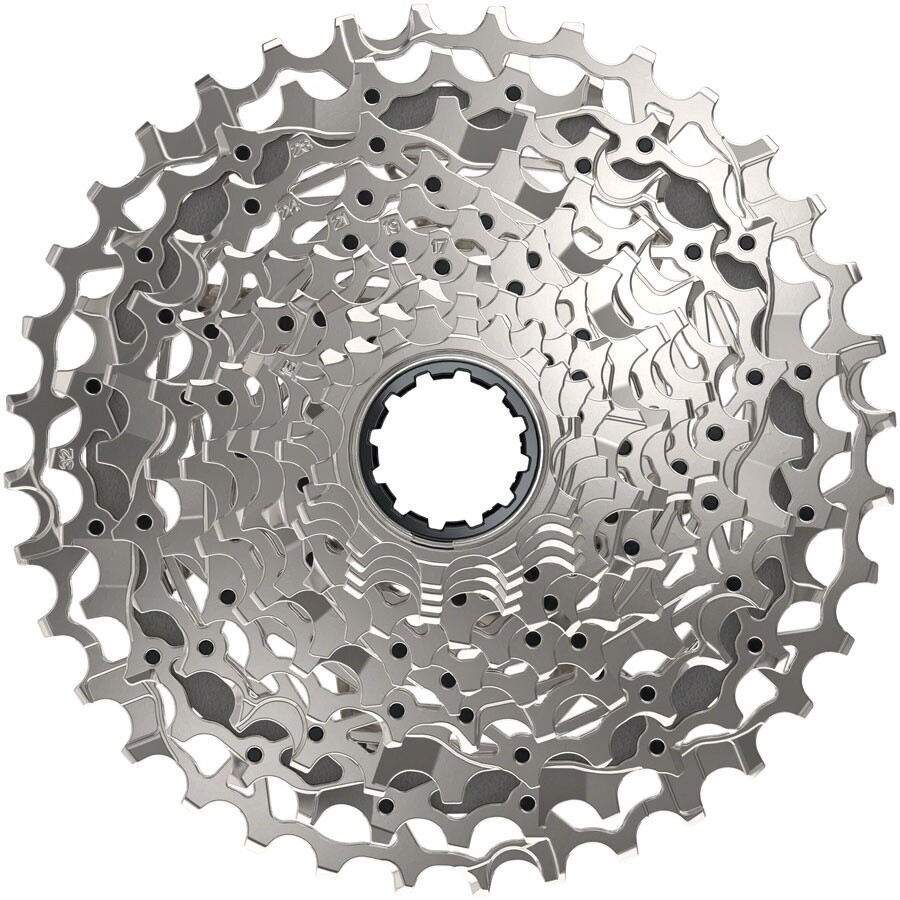 SRAM Rival AXS XG-1250 Cassette - 12-Speed, 10-36t, Silver, For XDR Driver Body