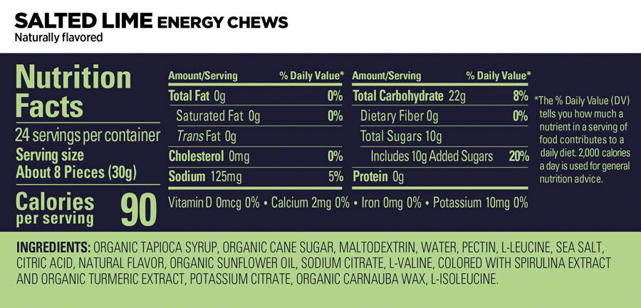 GU Energy Chews - Salted Lime