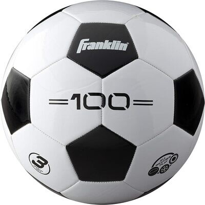 Franklin Sports Soccer Balls Size 3 Black-White