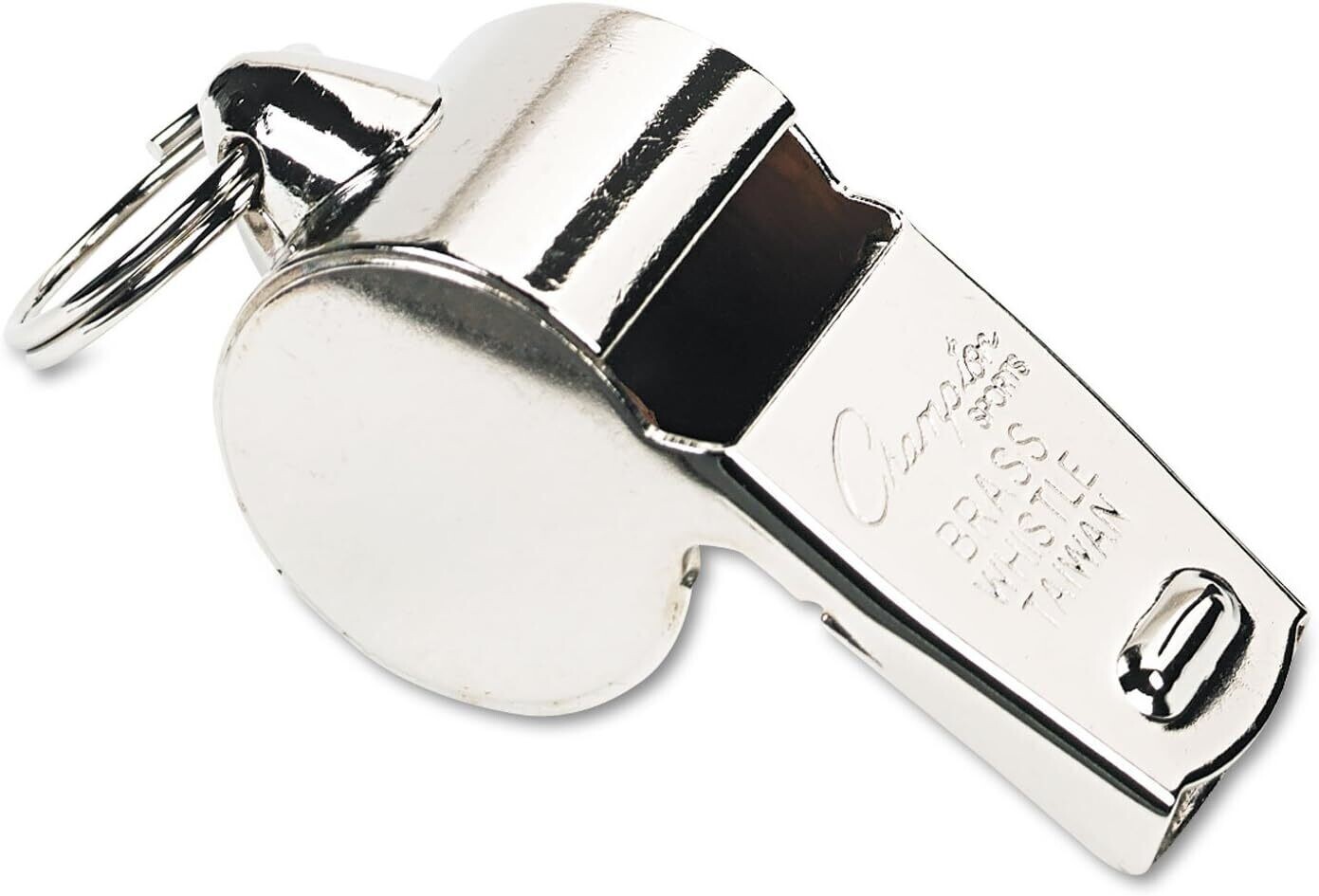 Champion Sports Metal Whistle &amp; Lanyard BP401