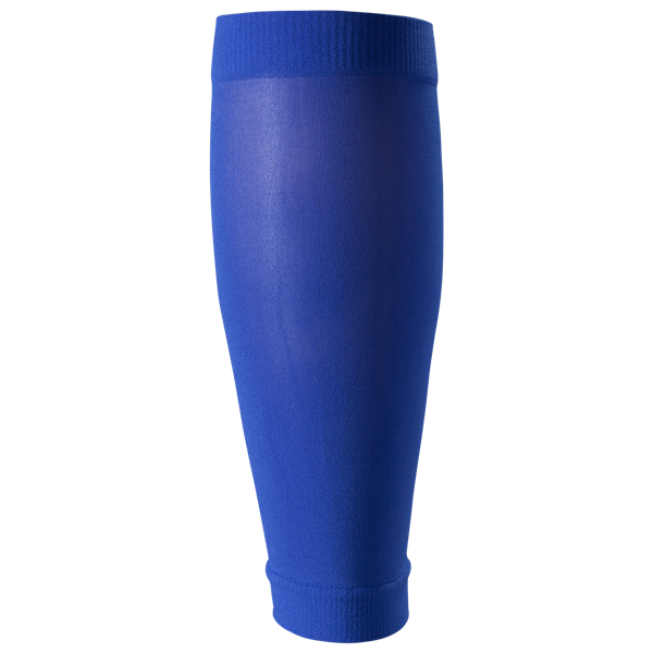 Cross Bones Sports Shin Guard Sleeves for Soccer 1-Pair Pack Blue