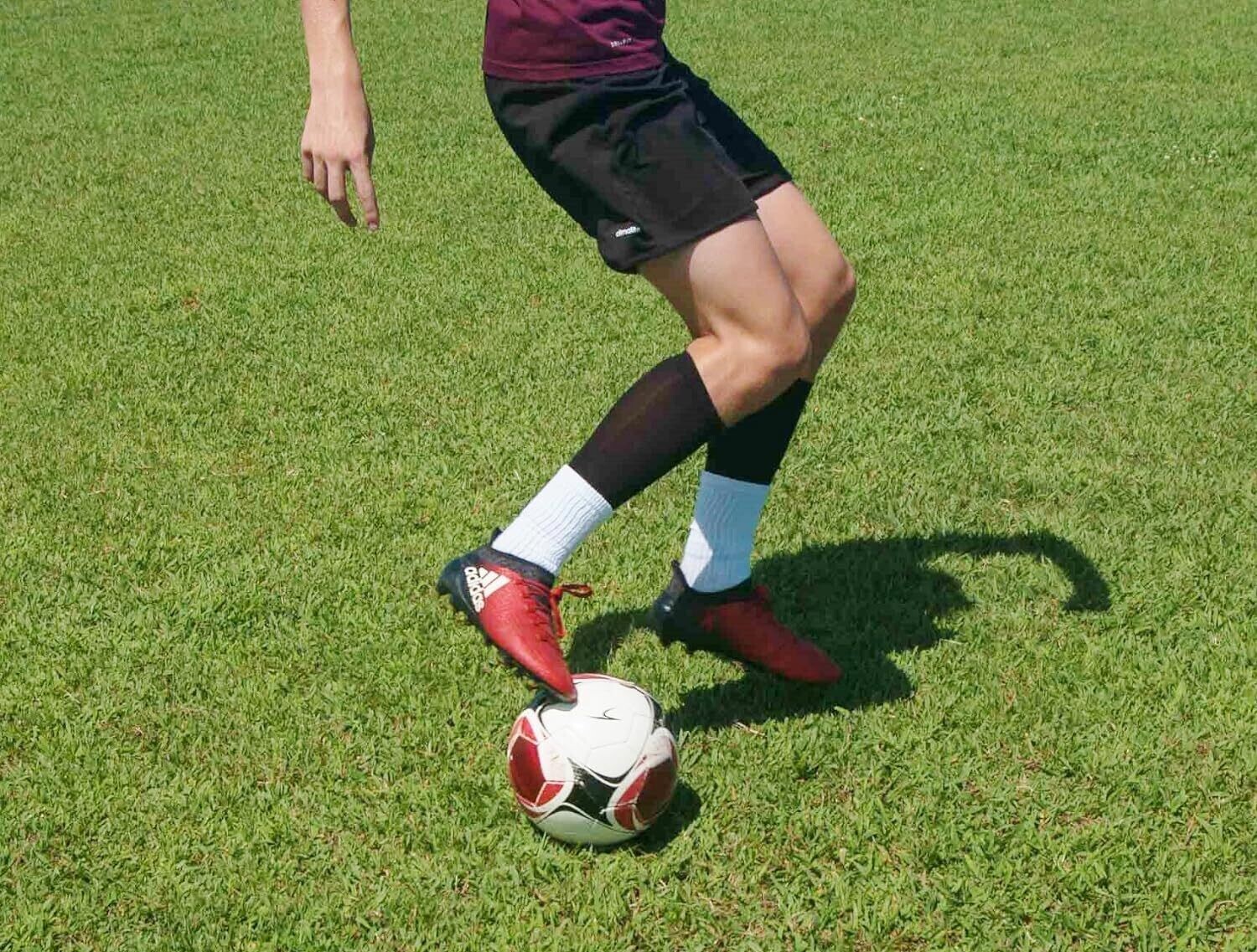 Cross Bones Sports Shin Guard Sleeves for Soccer 1-Pair Pack Black