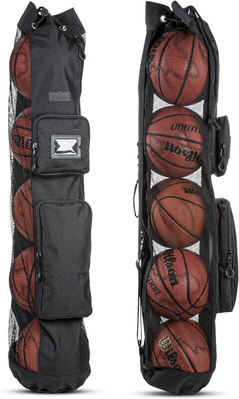 Heavy Duty XL Mesh Equipment Ball Bag w/Adjustable Shoulder Strap