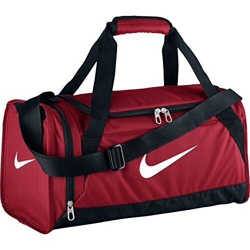 Nike Brasilia Small Duffel Bag Midnight Red