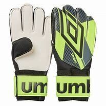 Umbro Adult Soccer Goalie Gloves, Yellow, Black, White, 1 Pair, Large size, for Junior