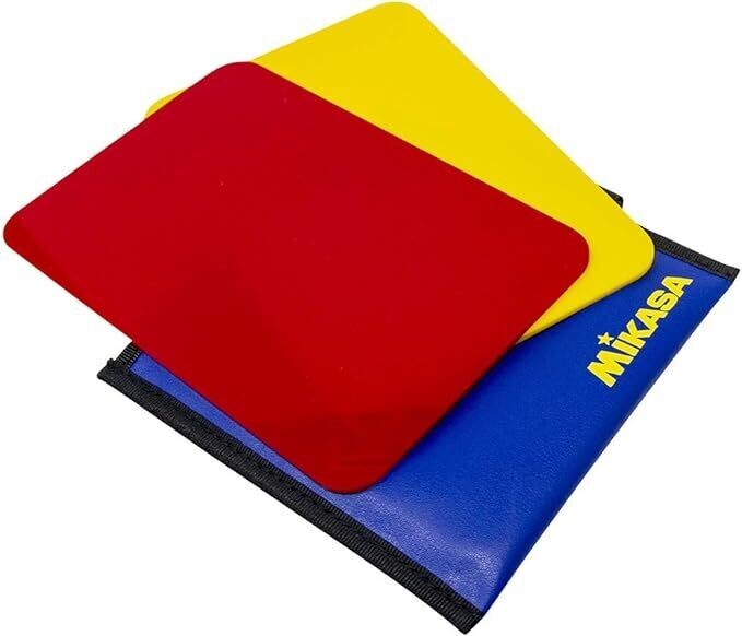 Mikasa VK Volleyball Referee Cards, Red/Yellow, Size 4