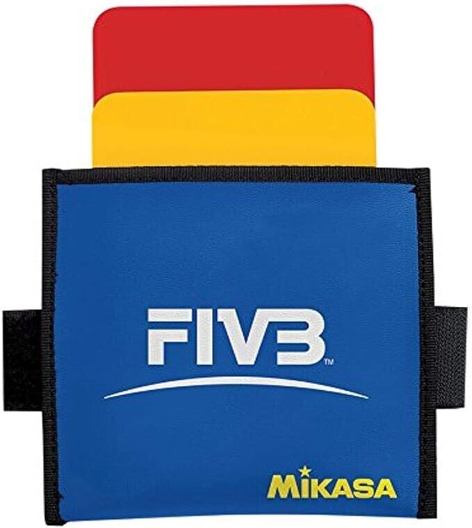 Mikasa VK Volleyball Referee Cards, Red/Yellow, Size 4
