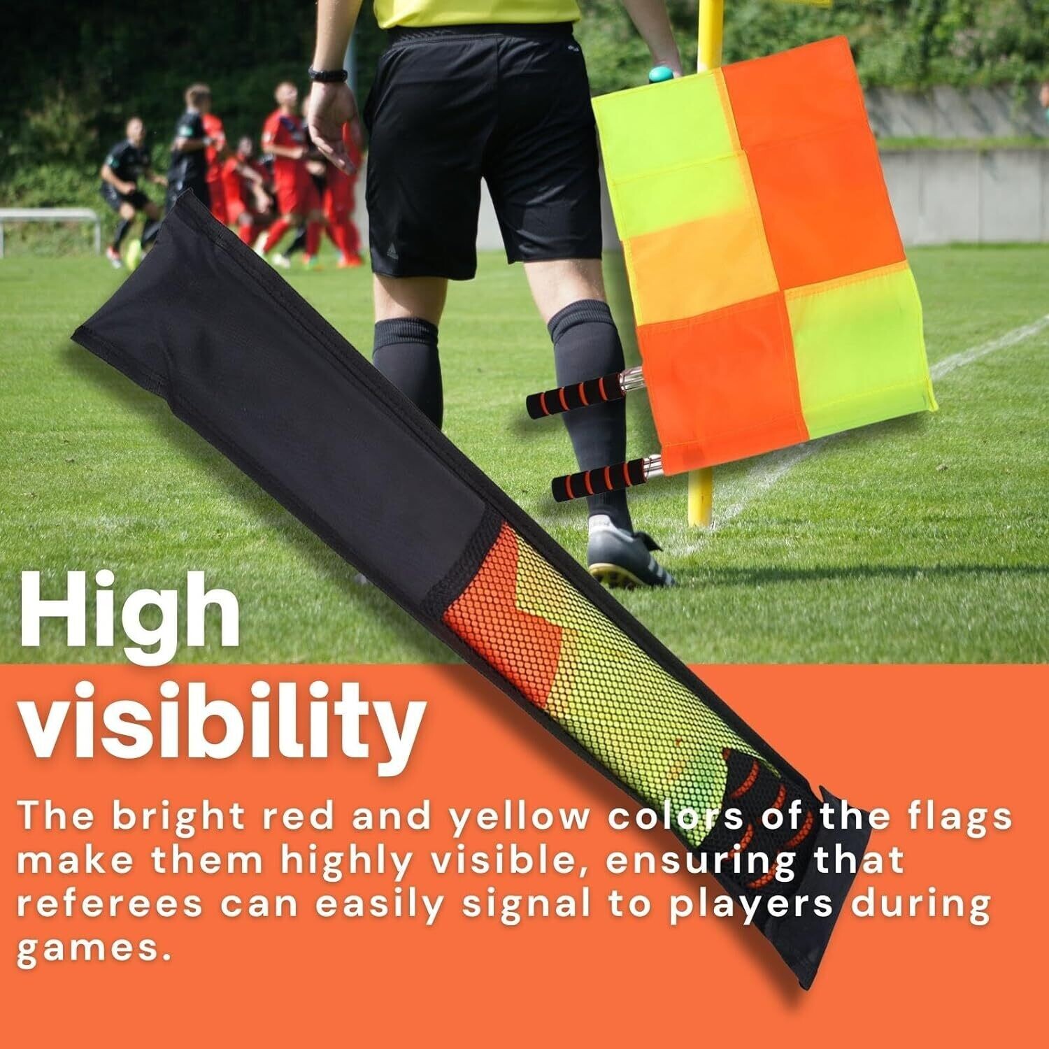 Omega Football Soccer Referee Flags Cuadrado 2-Flags