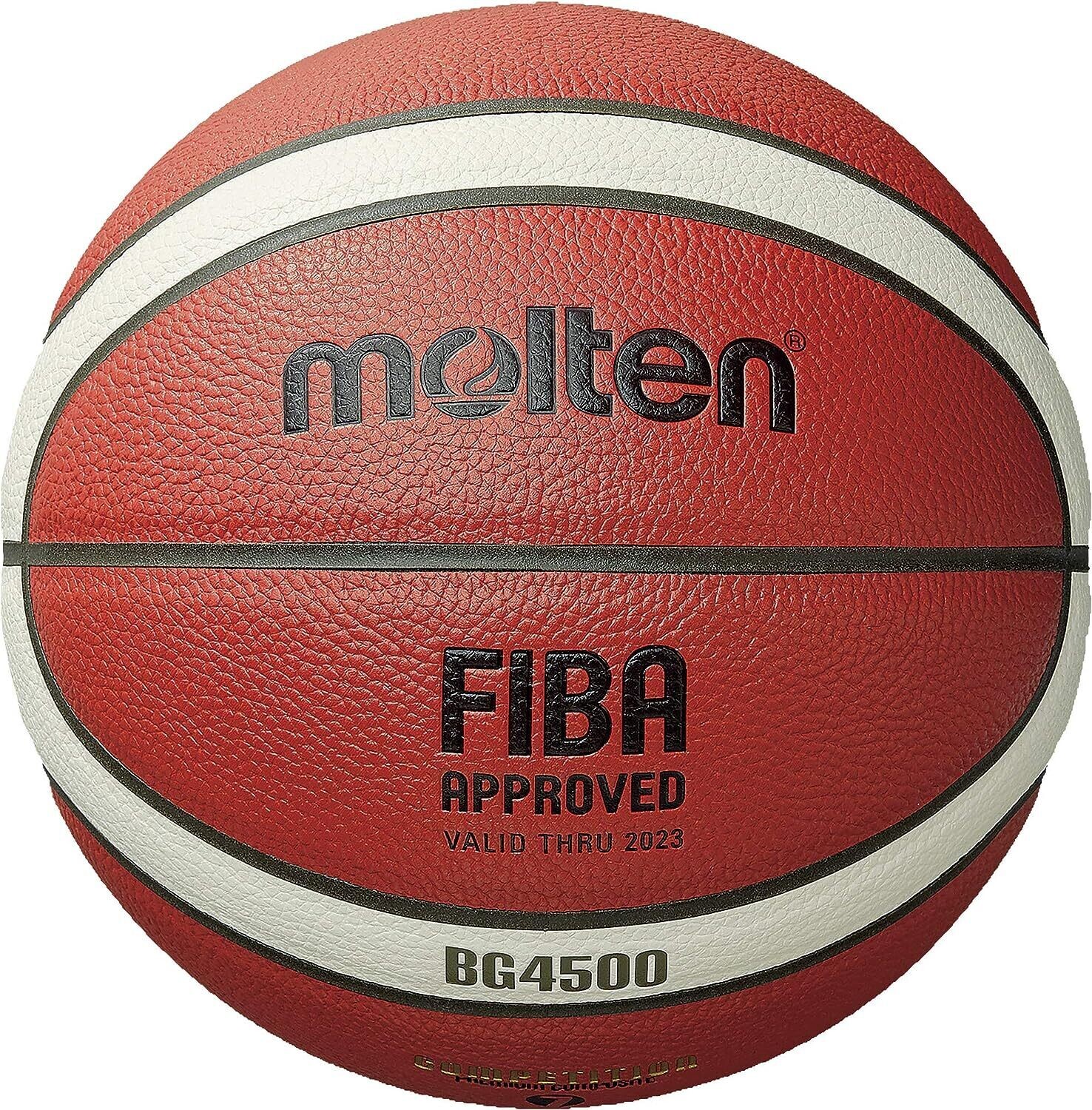 Molten BG Series Composite Basketball, FIBA Approved - BG4500, Size 7, 2- Tone (B7G4500)