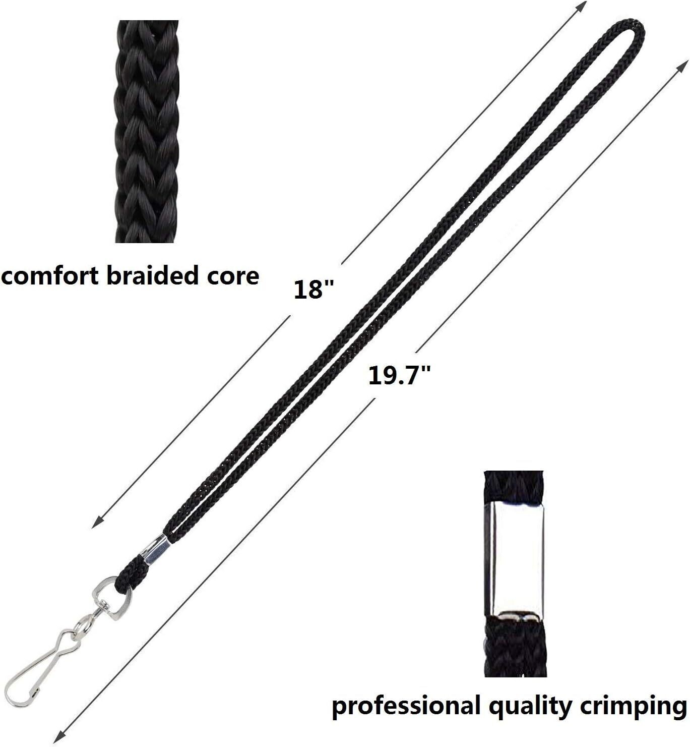 Omega Lanyards for ID Badge, Whistle Neck 1-pcs