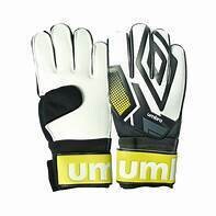 Umbro Adult Soccer Goalie Gloves, Yellow, Black, White, 1 Pair, Large size, for Adult