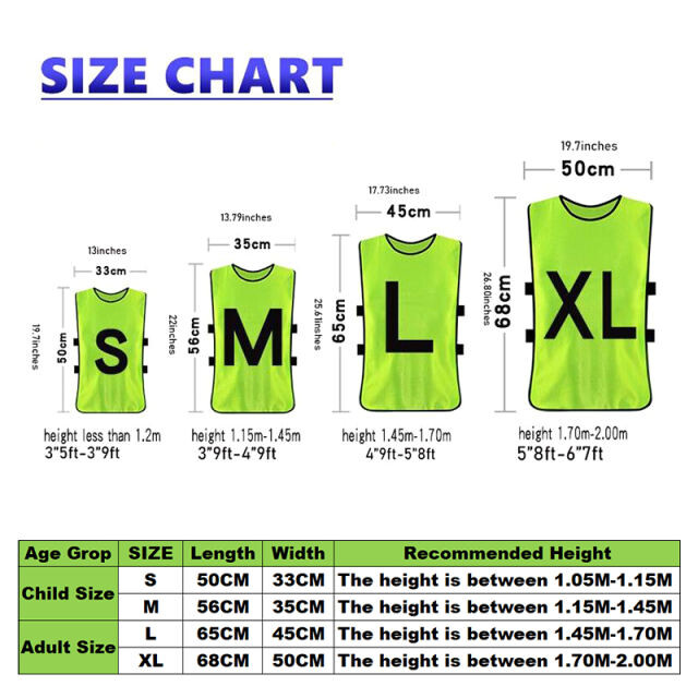 KN Training Vest 10-pcs Green