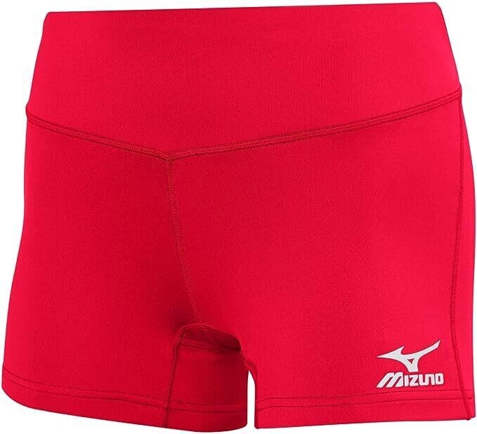 Mizuno Women&#39;s Vortex 4&quot; Inseam Volleyball Shorts Red