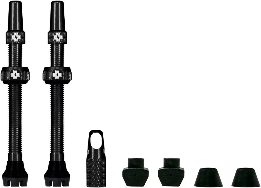 Muc-Off V2 Tubeless Valve Kit - Black, 80mm, Pair
