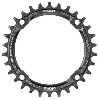 Deckas 104BCD 34T Black Narrow Wide Crankset Chainring