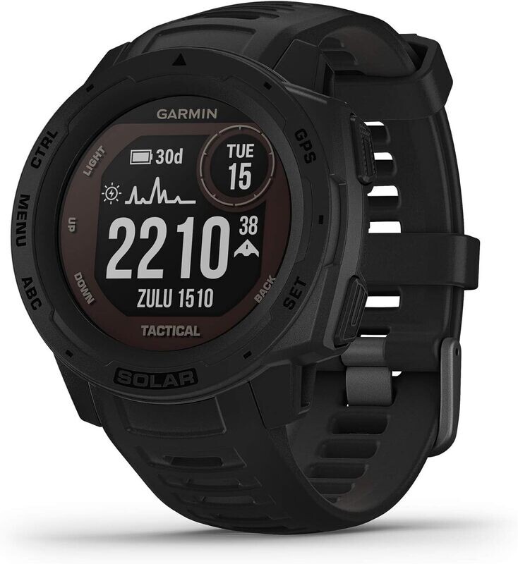 Garmin Instinct Solar Tactical GPS Smartwatch 45mm - Black 010-02293-13