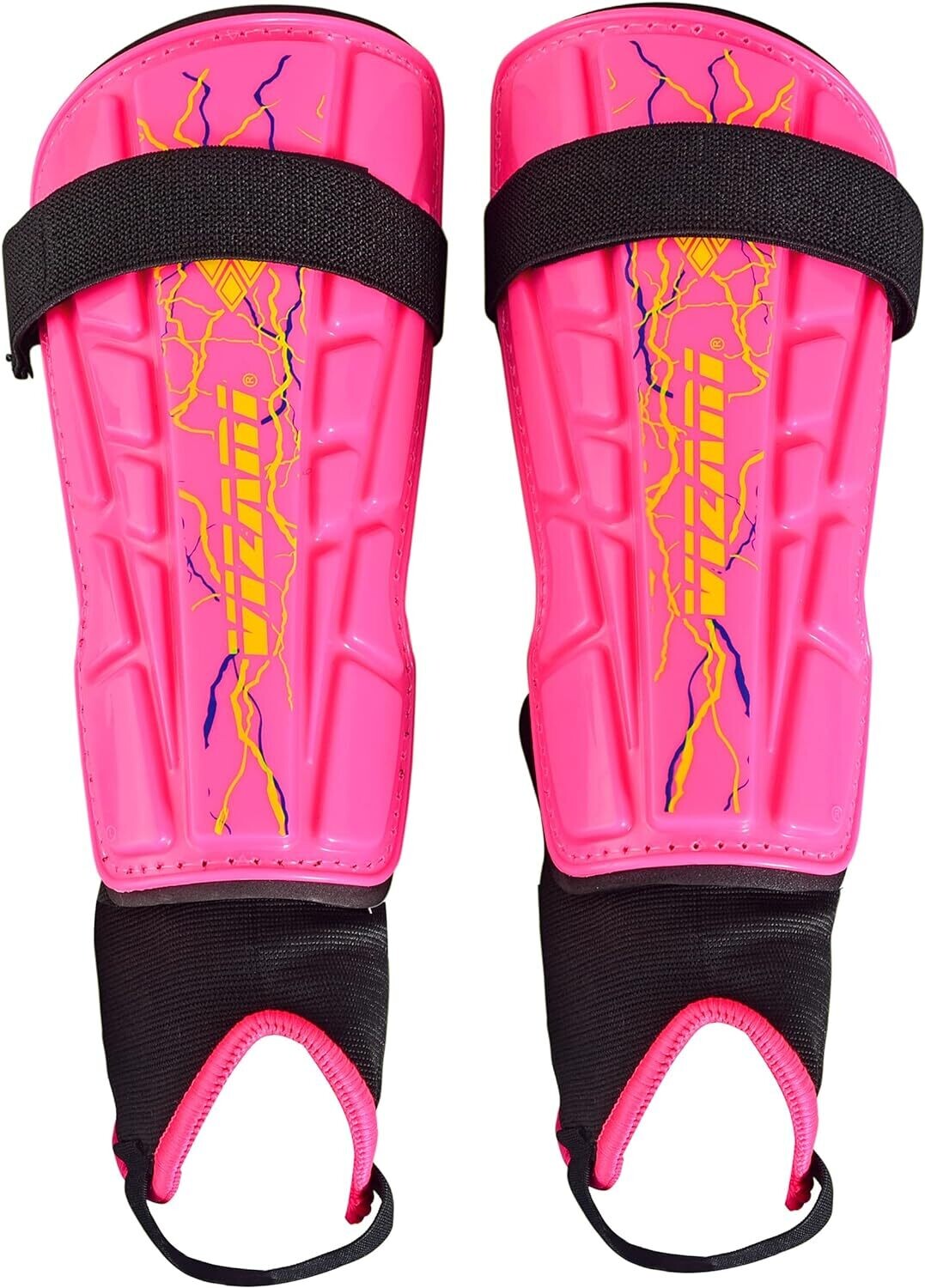 Vizari Zodiac Soccer Shin Guards | Lightweight &amp; Durable PP Shell | Detachable Ankle Protection Pink