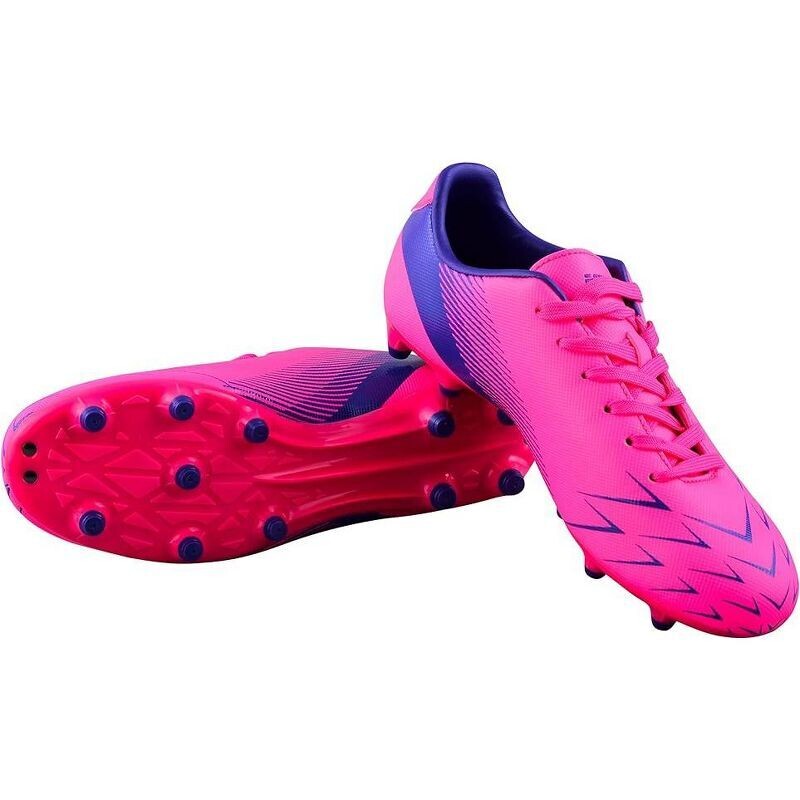 Vizari Ranger Kids Unisex  Firm Ground Outdoor Soccer Shoes - Pink/Purple