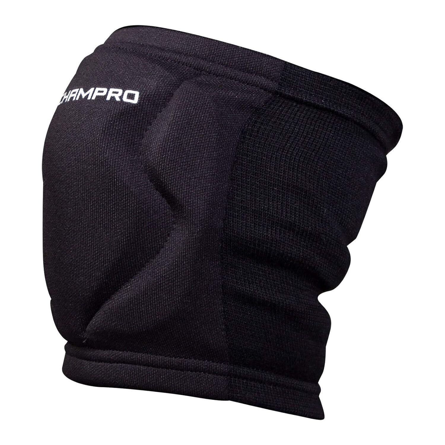 Champro MVP Low-Profile Volleyball Kneepad, Large, Black,