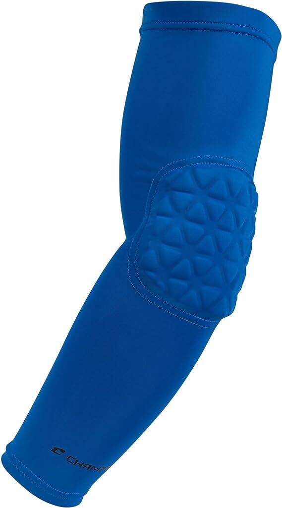 Champro Arm Sleeve with Elbow Padding Blue, Size: M