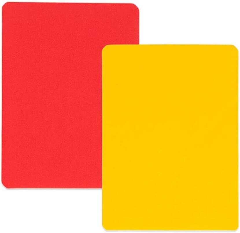 Champion Sports Referee Cards (Includes 1 red and 1 yellow referee card)