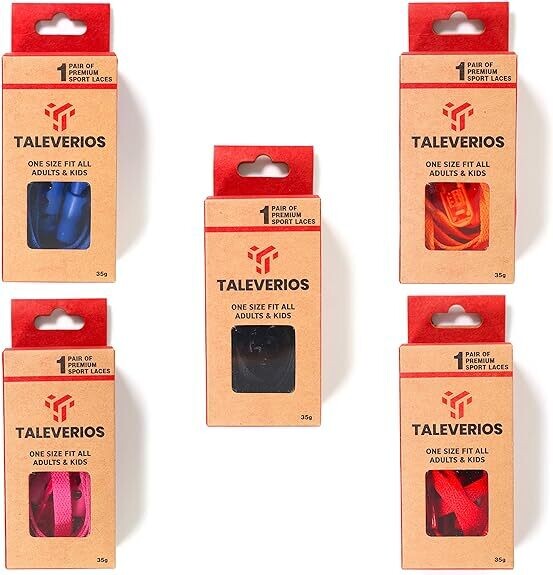 Taleverios Elastic Shoelaces No Tie Tieless Laces for Adults Children