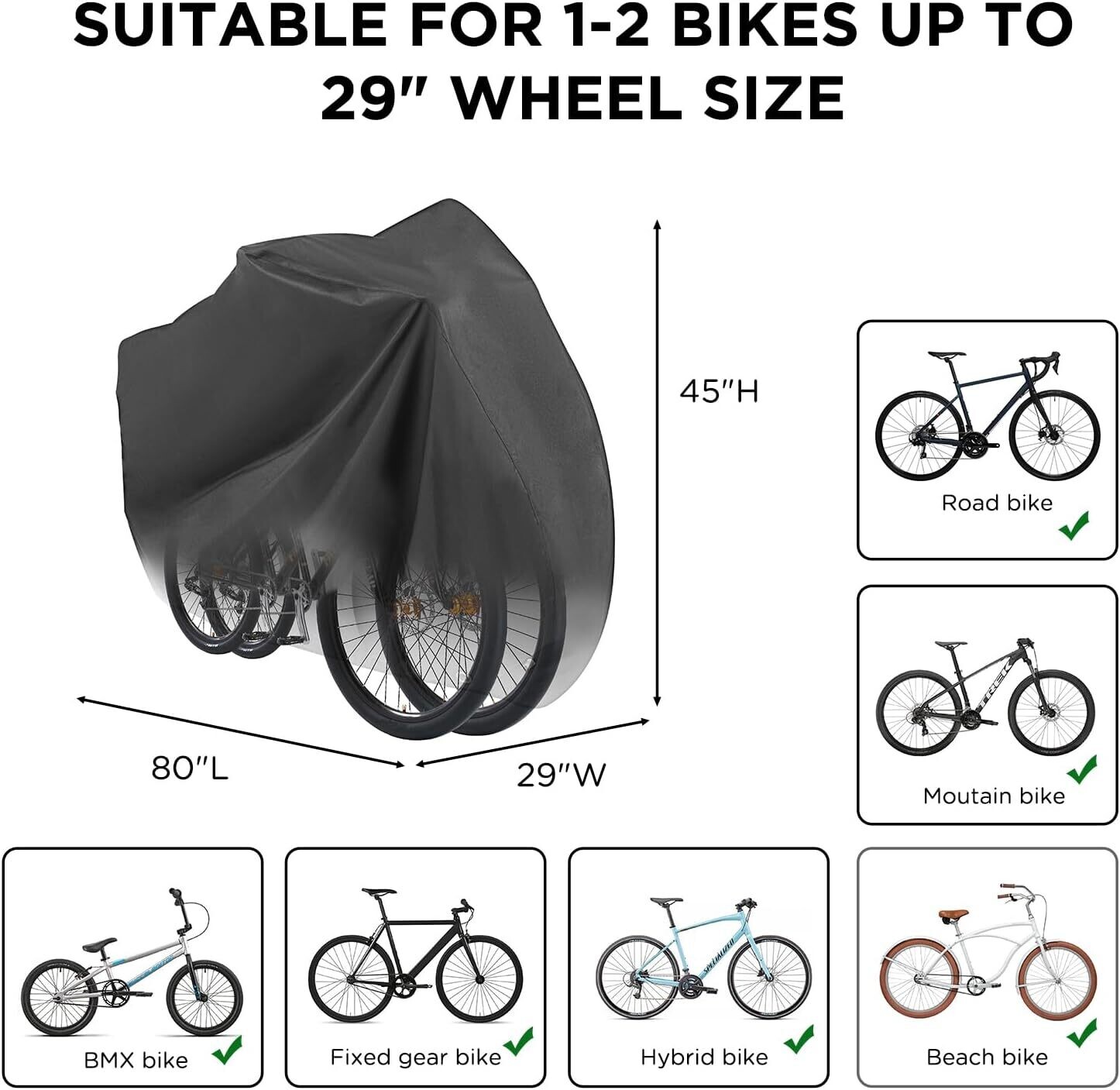 Bike Cover Waterproof Outdoor - Bicycle Cover Rain