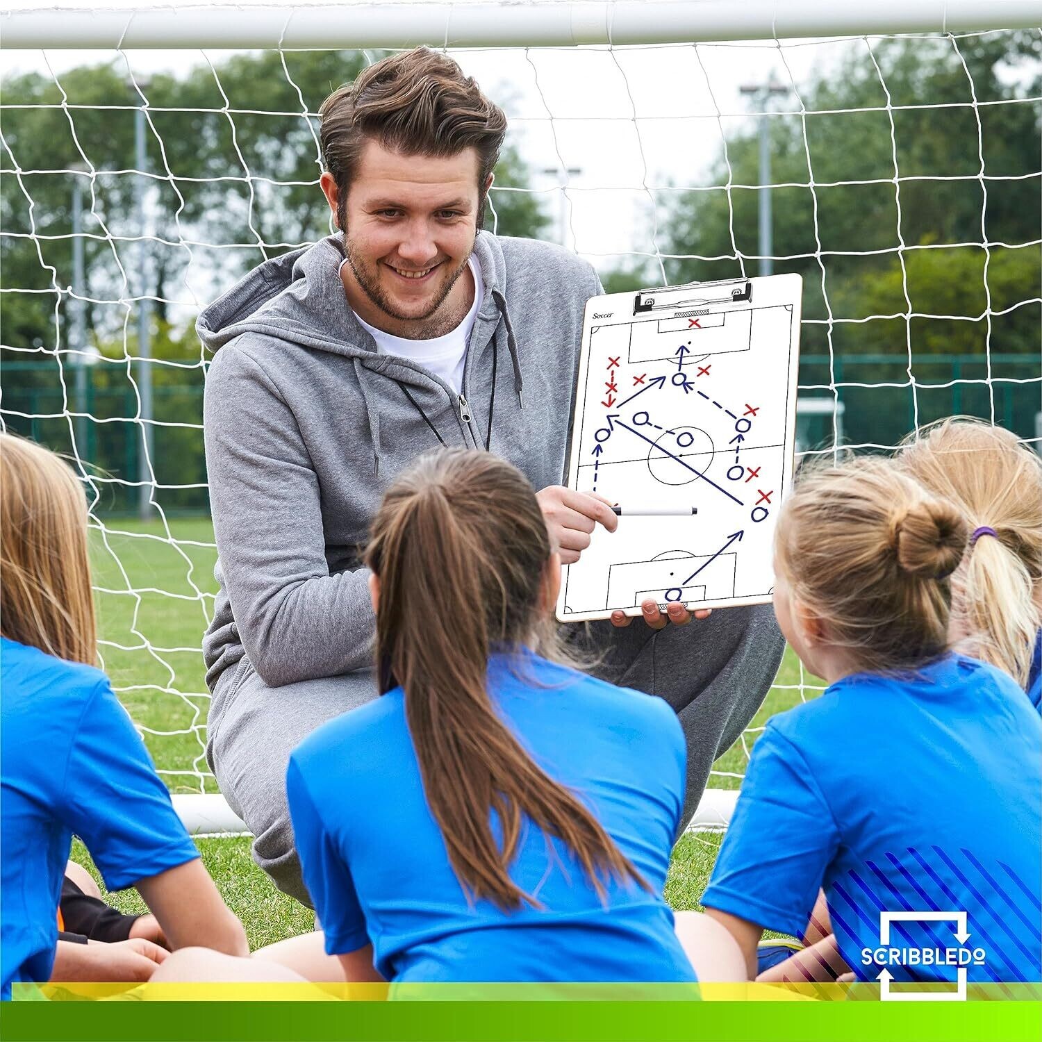Soccer Dry Erase Coaching Board 15"x9" Soccer Whiteboard