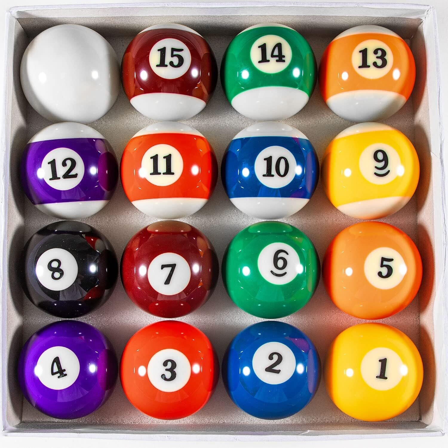 Billiard Balls Set 2-1/4&quot; Regulation Size