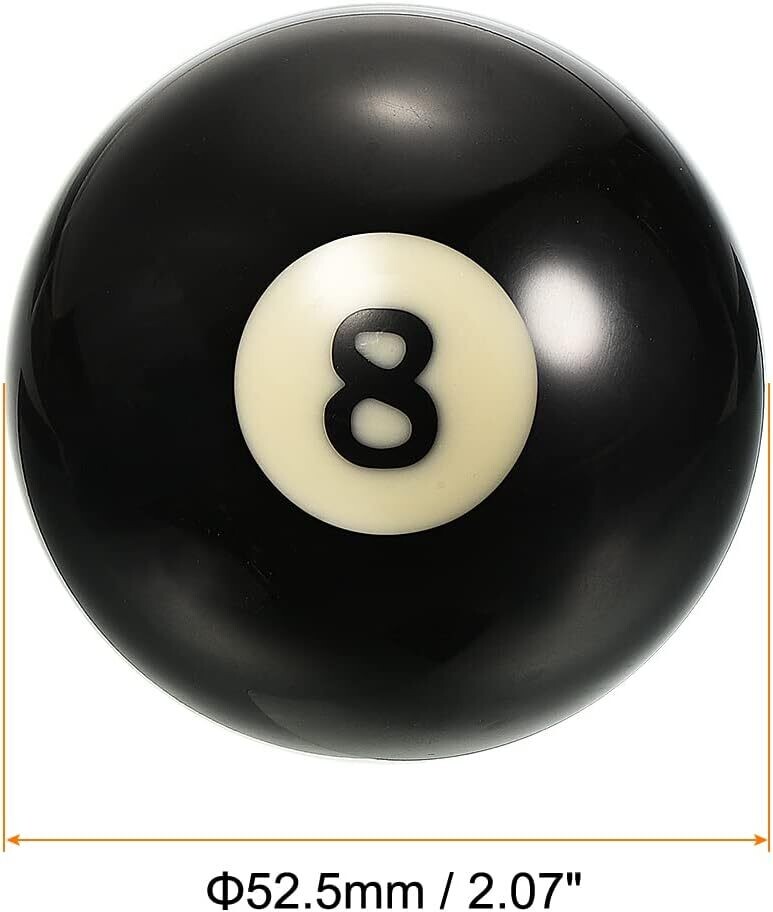 Billiard Balls Black 8 Ball