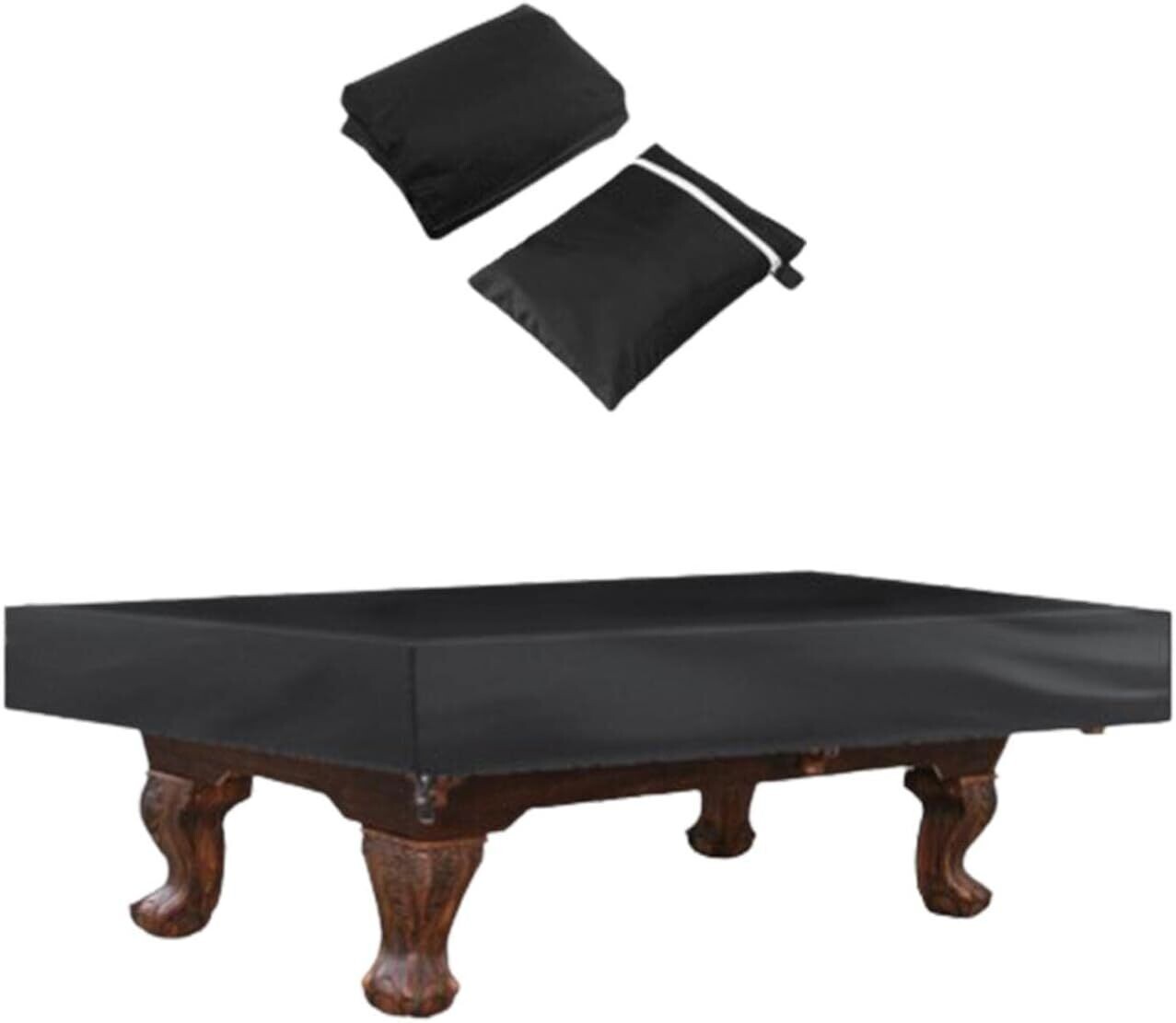 Billards Table Cover Heavy Duty Black Fits 7-8-9ft