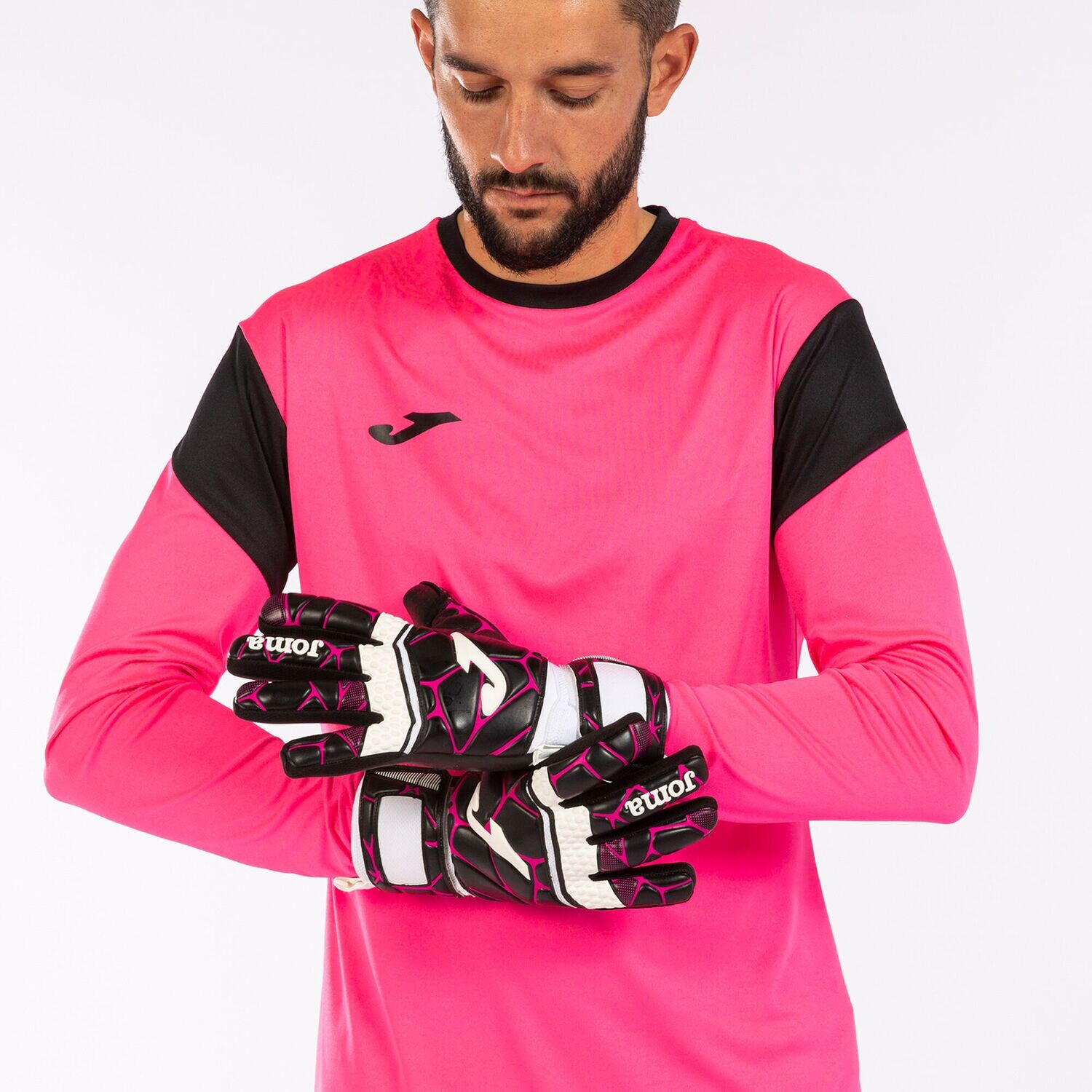 Joma GK Pro Goalkeeper Gloves Black Fuchsia