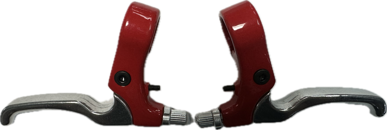 EM Mid style BMX brake lever sets (Silver/Red)