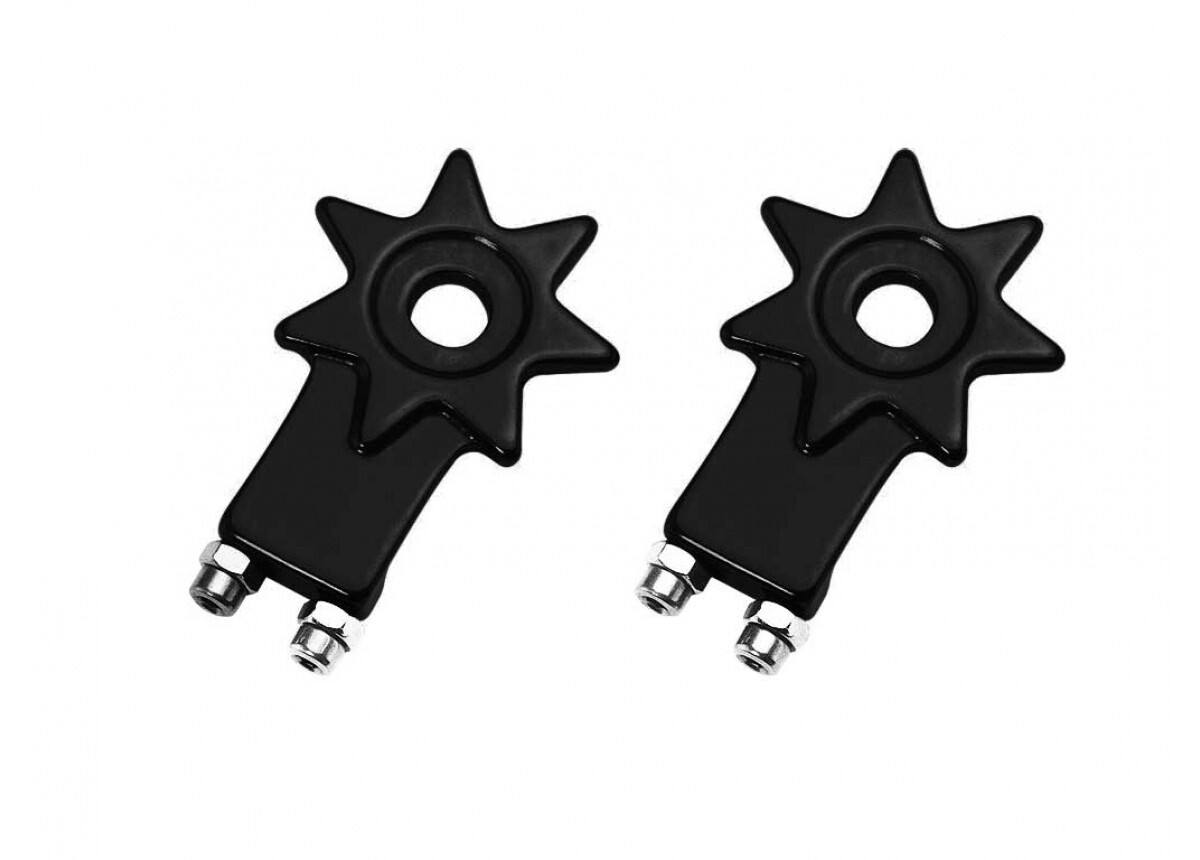 EM  BLACK BMX STAR CHAIN TENSIONERS