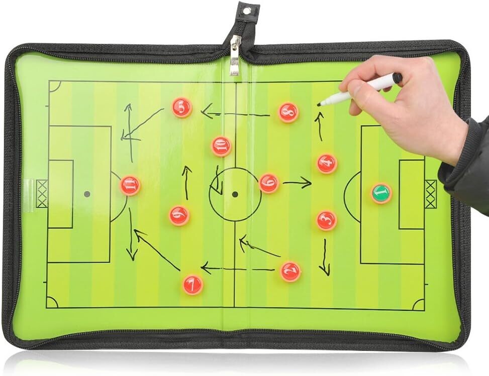 Magnetic Soccer Coaching Board and w/Marker
