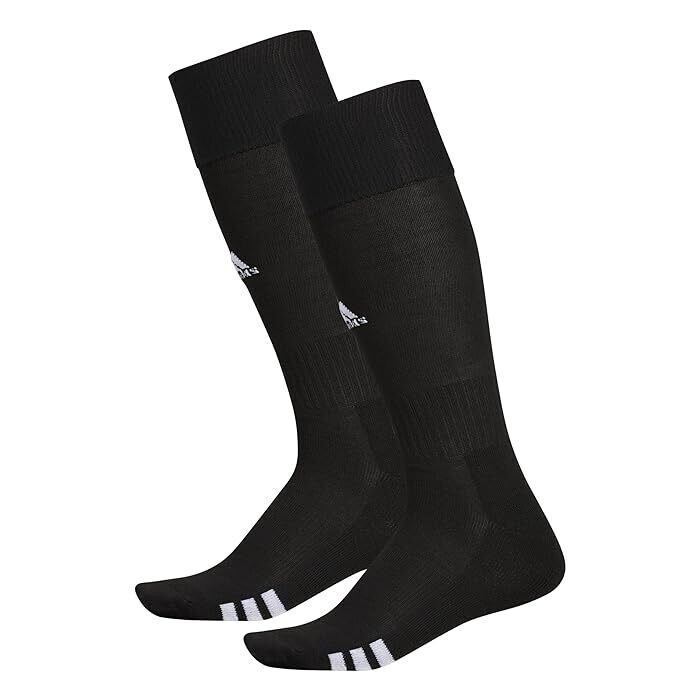 adidas Rivalry Soccer Socks (2-Pack), Black/White,, Black/White, Size X-Small