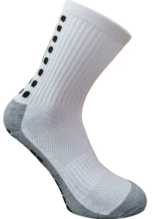 Anti slip soccer sock 8-12, Colors: White