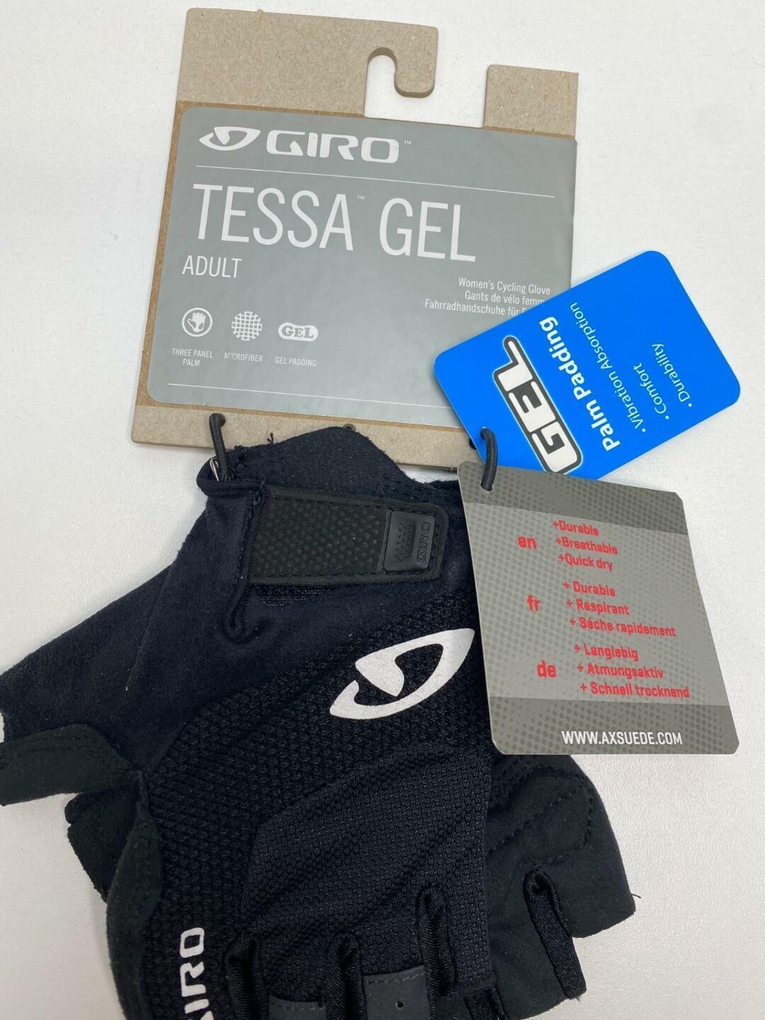 Giro TESSA WOMEN&#39;S bicycle GLOVES Black Large